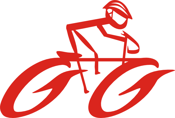 Cyclist On Bike clip art - vector clip art online, royalty free ...