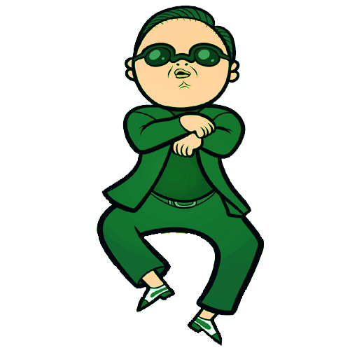 Free PSY of Gangnam Style Fame Clip Art