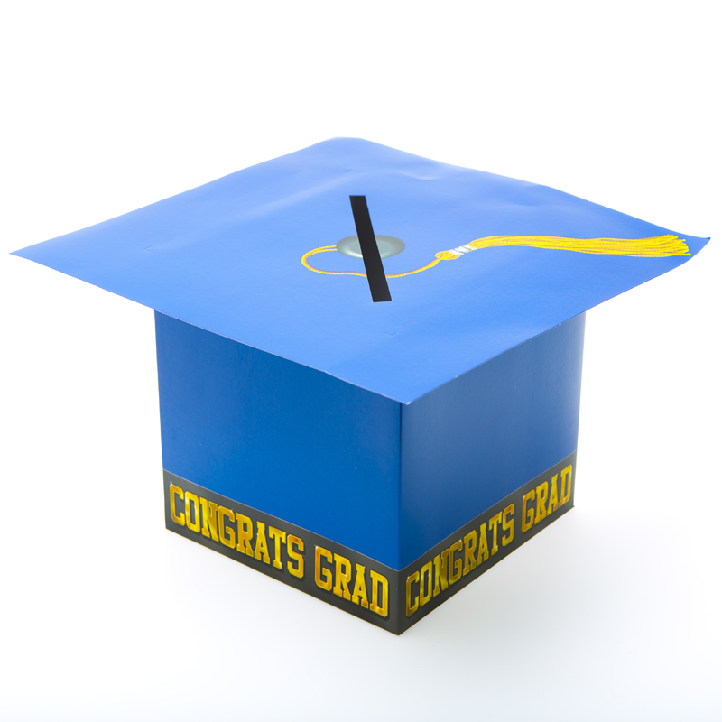 Shop for Blue Graduation Cap Card Box, Graduation, Gift Bags ...