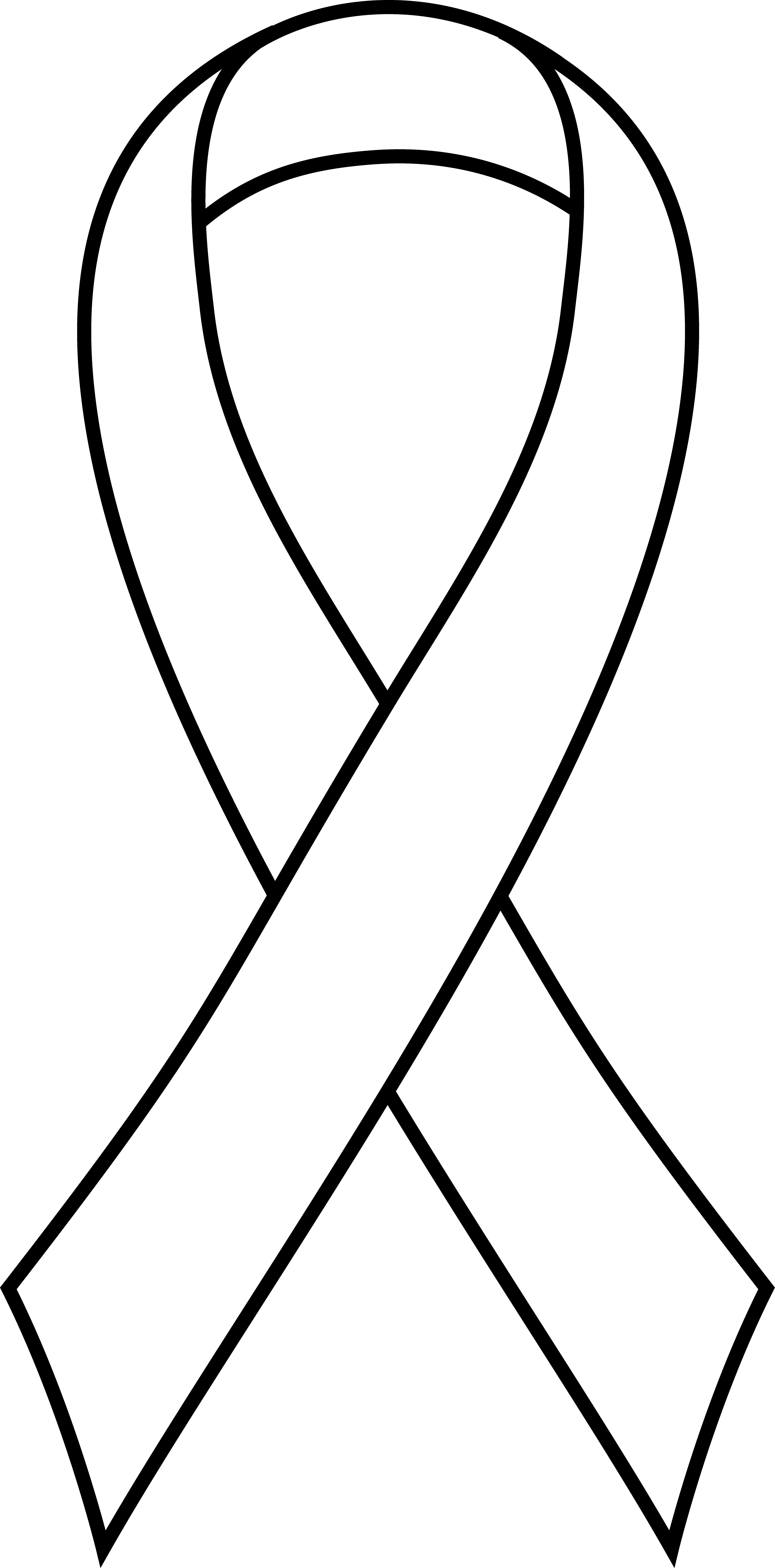 Images For > Cancer Ribbons Outline
