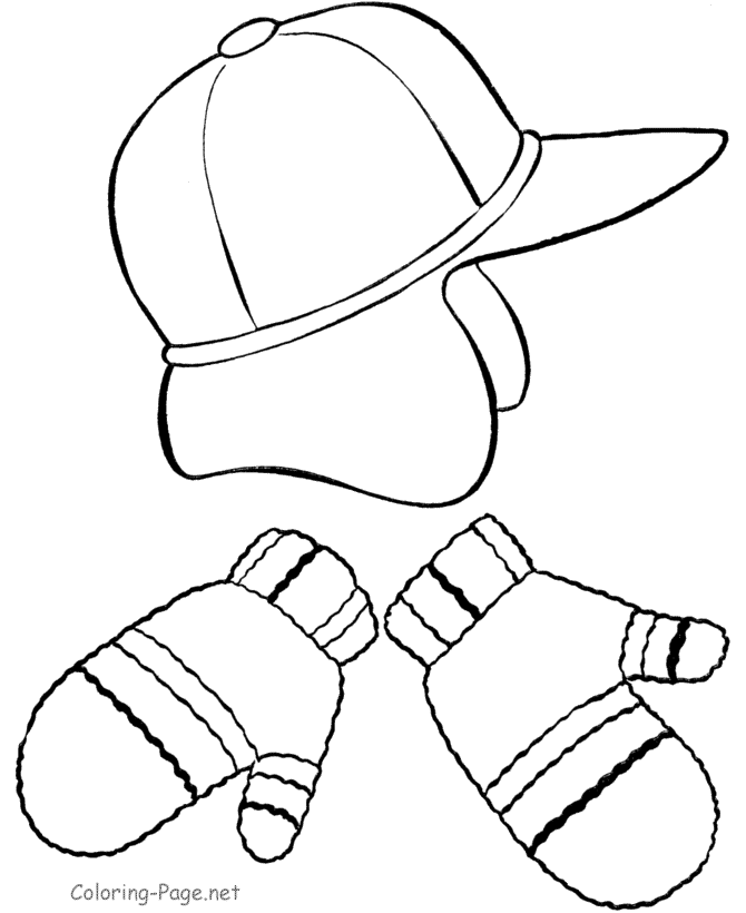 winter hats Colouring Pages