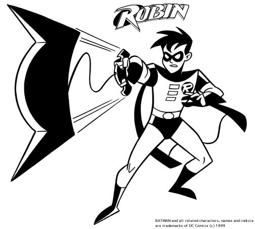 Batman And Robin Coloring Pages Images & Pictures - Becuo