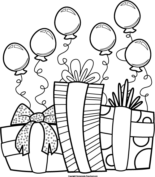 Happy Birthday Clip Art Black And White So sory | Download Free ...