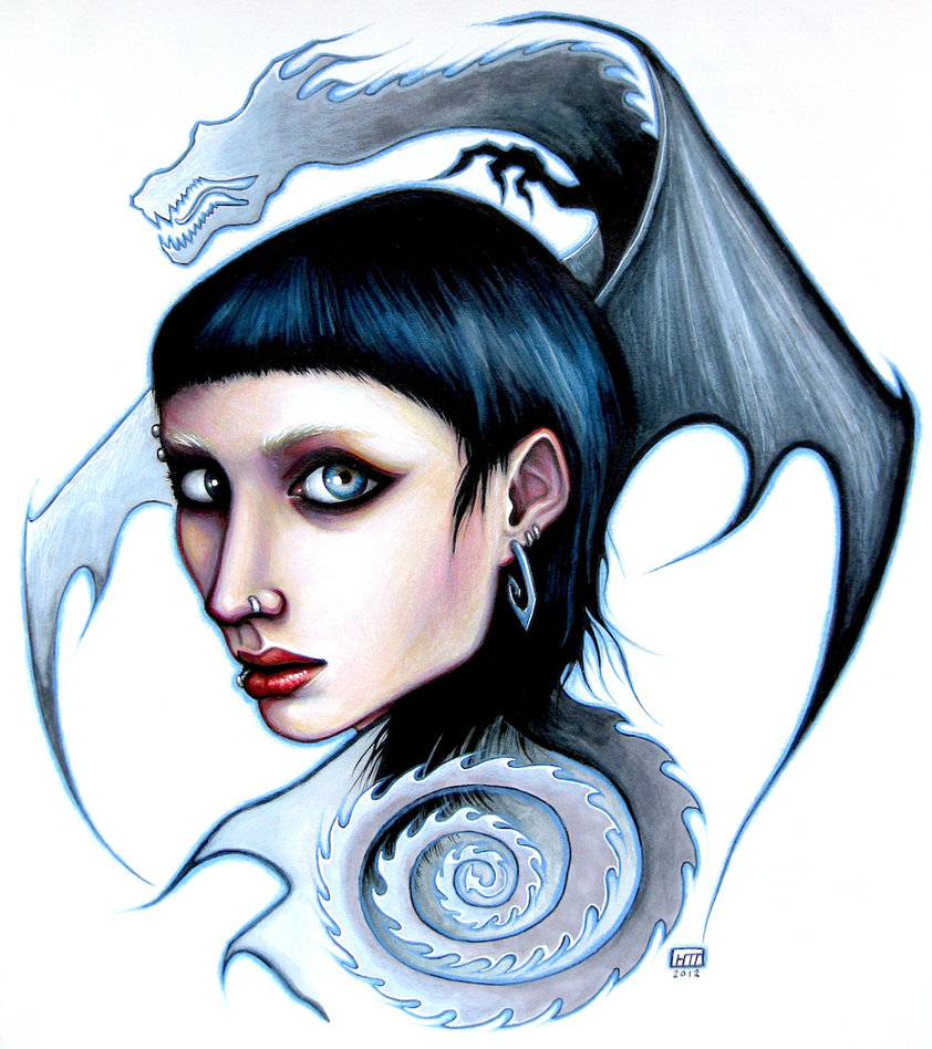 Female Dragon Art - ClipArt Best