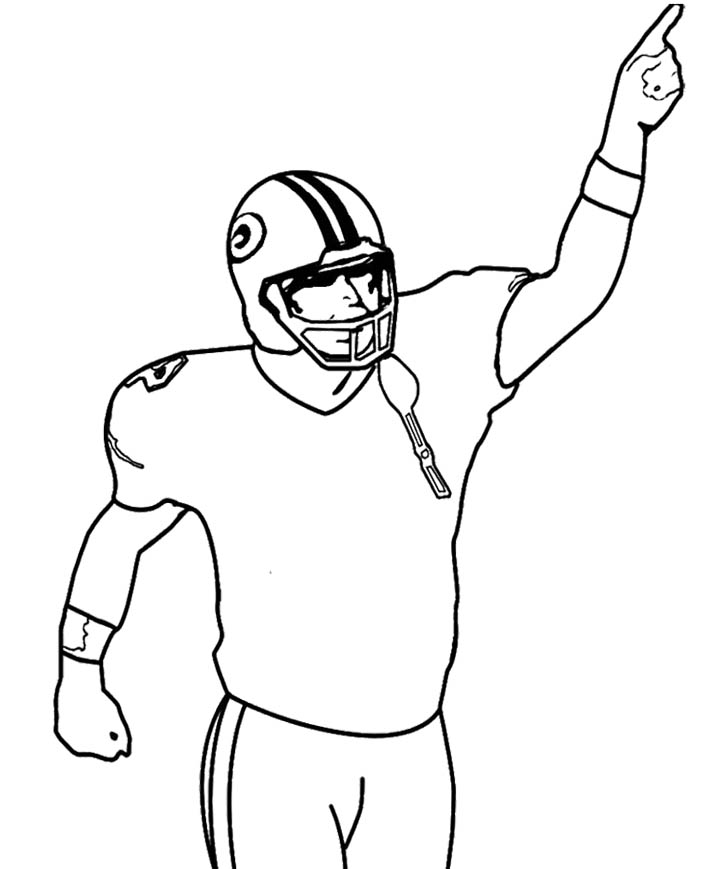 How To Draw Football Player Clipartsco
