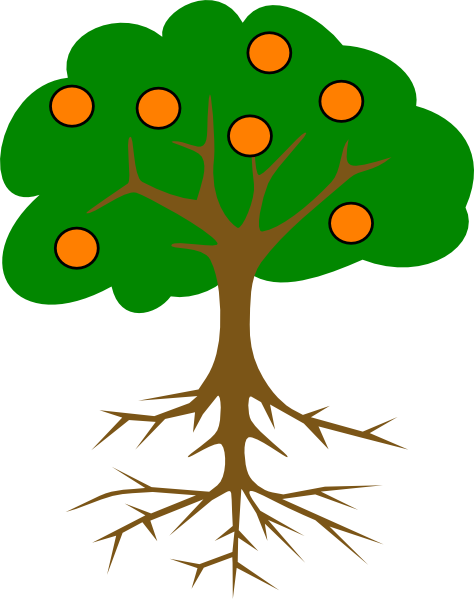The Orange Tree clip art - vector clip art online, royalty free ...
