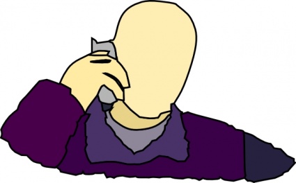 Pix For > People Talking On The Phone Clipart