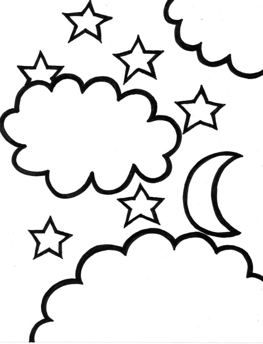 Shooting Star Coloring Pages - ClipArt Best