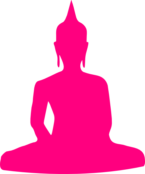 Pink Buddha clip art - vector clip art online, royalty free ...