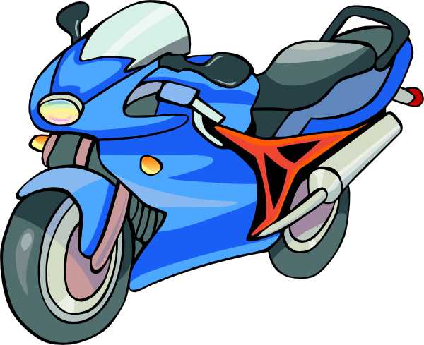 Motorcycle clip art - vector clip art online, royalty free ...