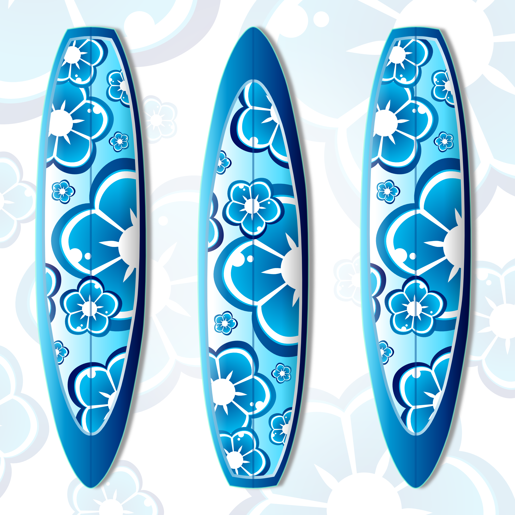 clipartist.net » Clip Art » surfboards surfboard blue viscious ...