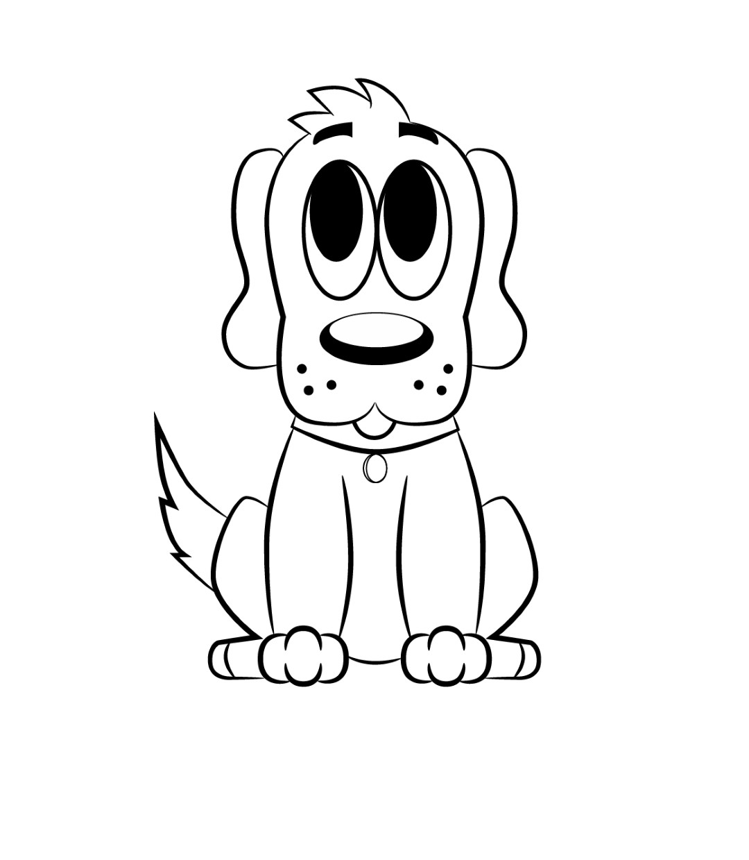 Line Drawing Of A Dog Cliparts.co