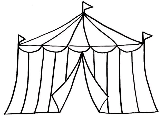 Circus Tent Clipart Black And White | Clipart Panda - Free Clipart ...