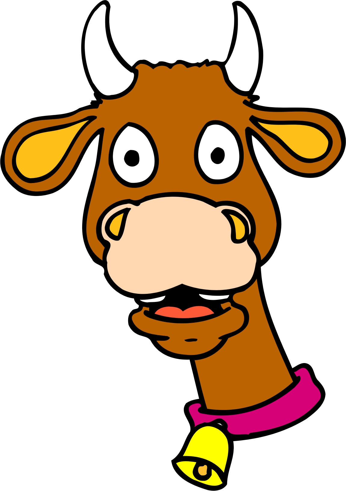 Images For > Clip Art Cow Head