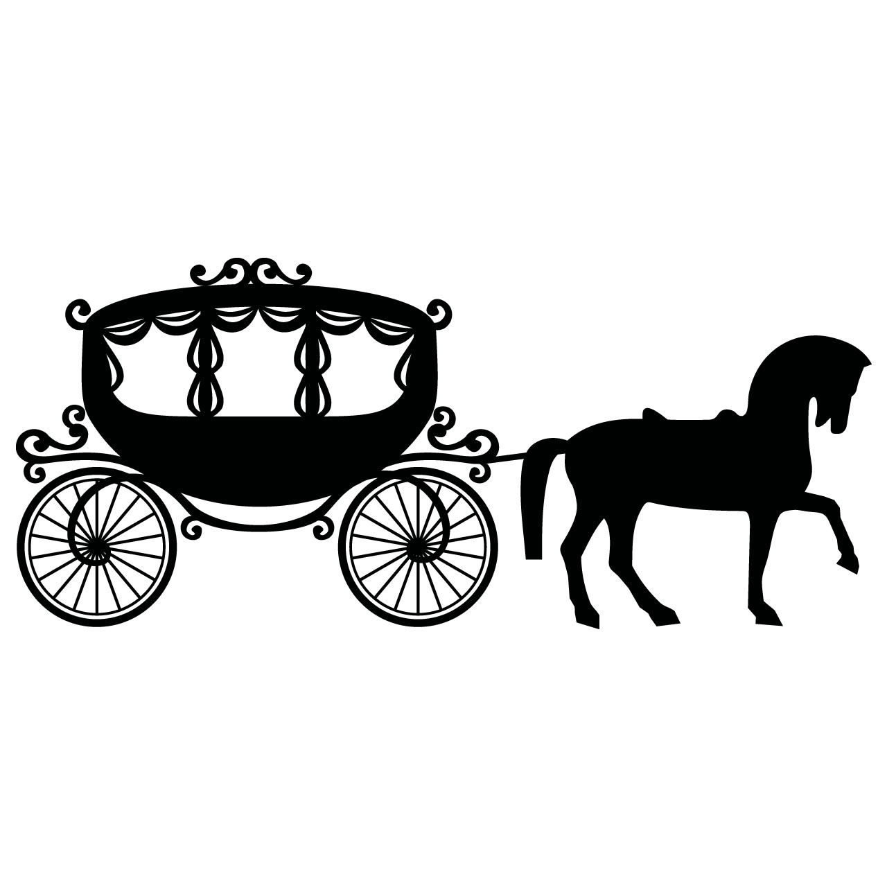 Images For > Cinderella Carriage Silhouette