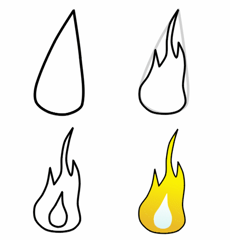 How to draw flames