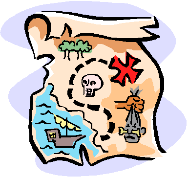 Maps: Treasure Map Clip Art