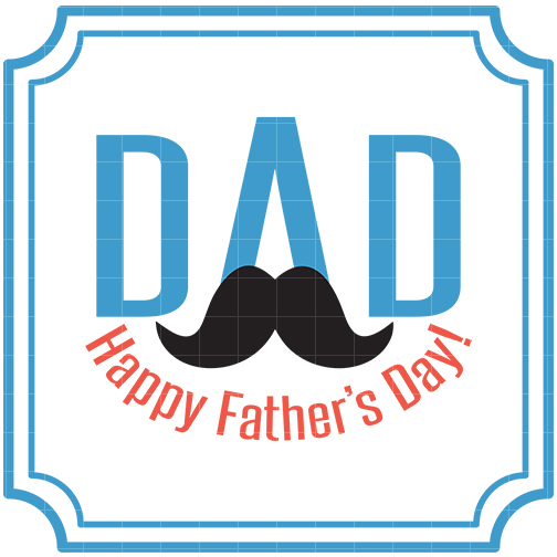 Father's Day Labels 2 Clip Art - Quarter Clipart