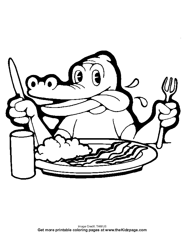 Breakfast Time - Free Coloring Pages for Kids - Printable ...