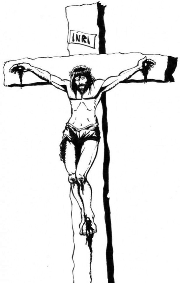 Jesus Black And White - Cliparts.co