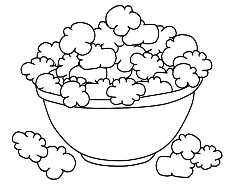 Pin Popcorn Coloring Pages Cake on Pinterest