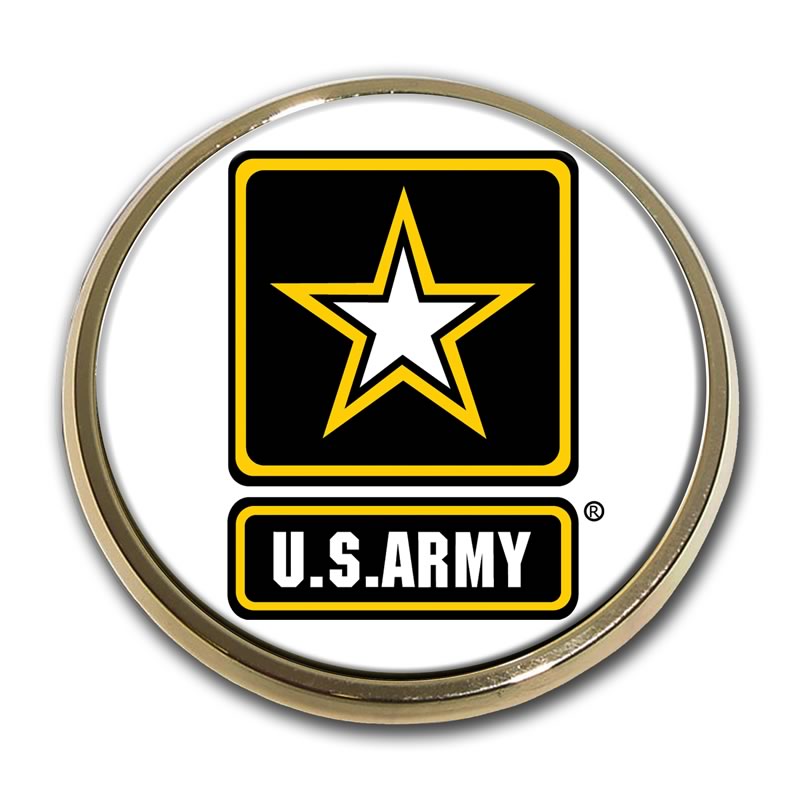 Army Chrome Auto Emblem (