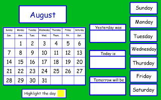 Just Add Clipart: Calendar on the Promethean Board