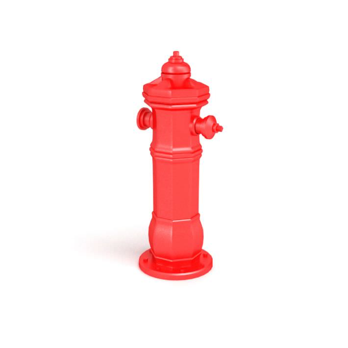 Red Fire Hydrant 3D Model - CGTrader.