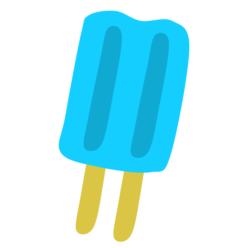 Clipart - Blue Popsicle