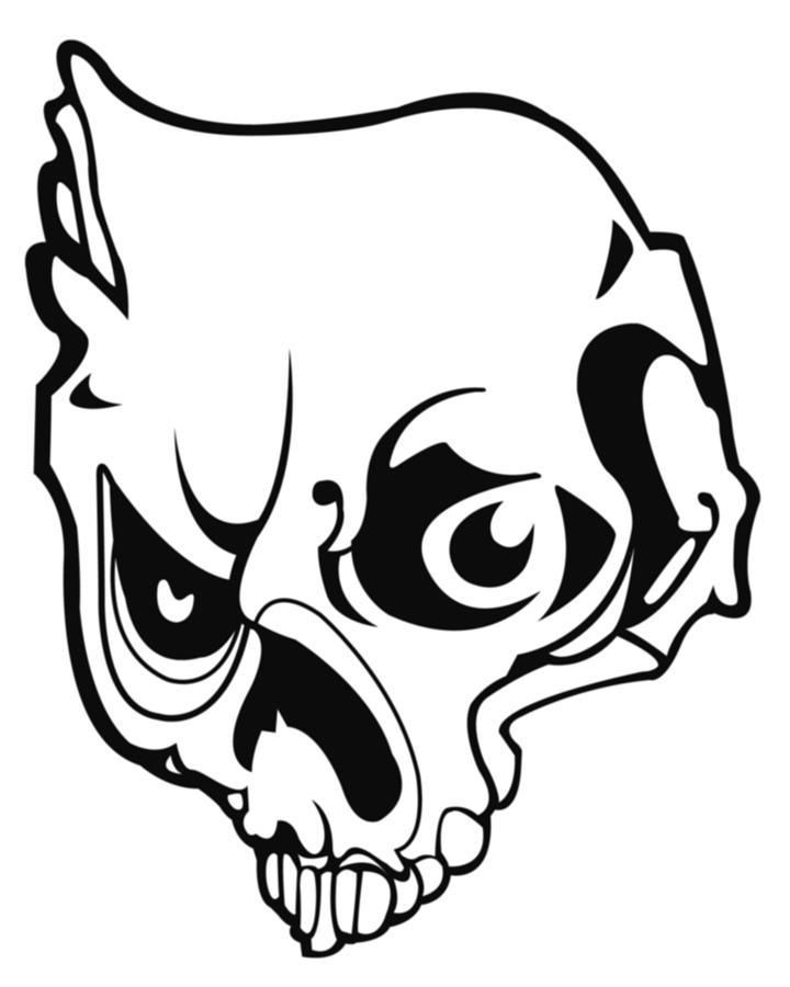 Abstract Skull 1 by Carson Cunningham - Abstract Skull 1 Digital ...