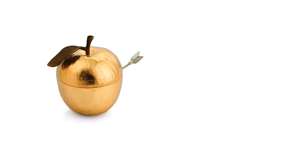 Apple Honey Pot with Spoon Gold | Michael Aram Designer Home Décor ...