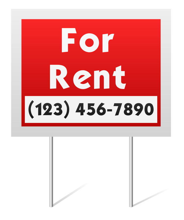 For Rent Sign Clipart, vector clip art online, royalty free design ...