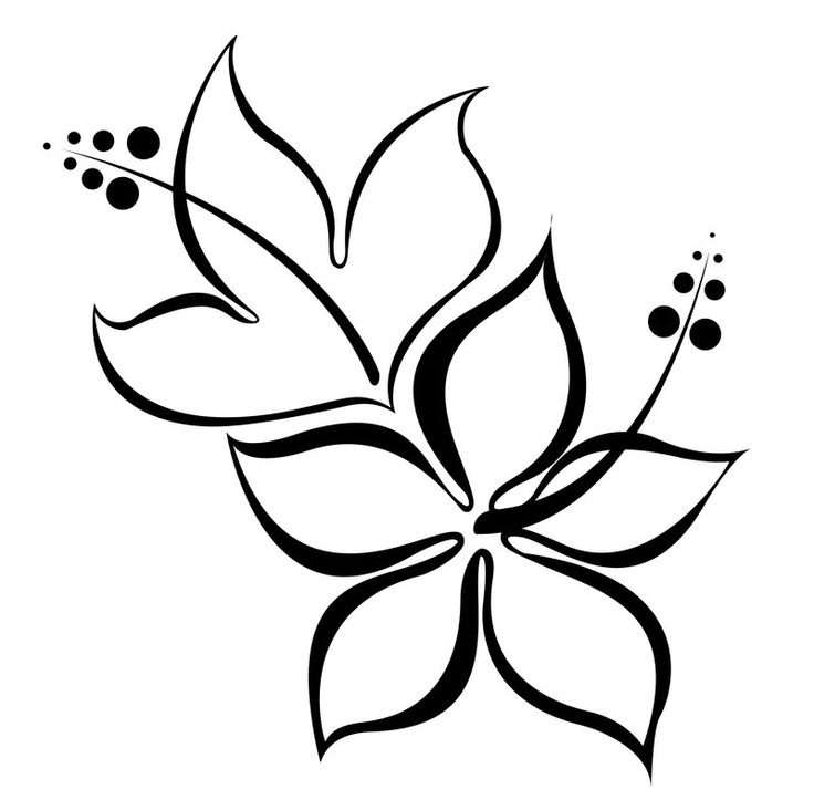 clipart flower coloring page - photo #24