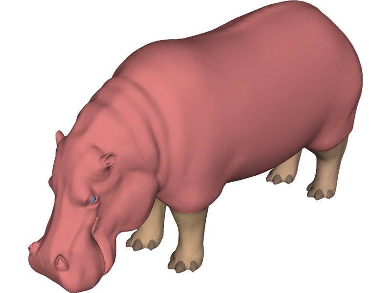 Hippopotamus 3D Model Download | 3D CAD Browser