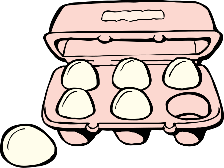 Carton of Eggs Clipart, vector clip art online, royalty free ...