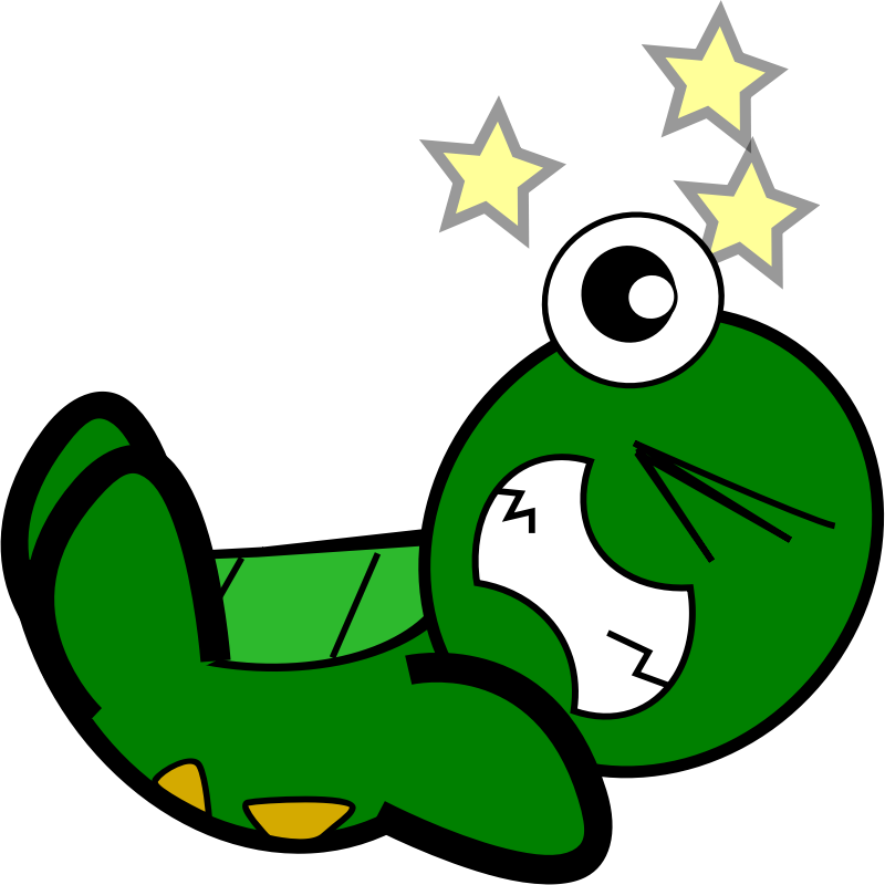 Clipart - Turtle-Hits the Floor