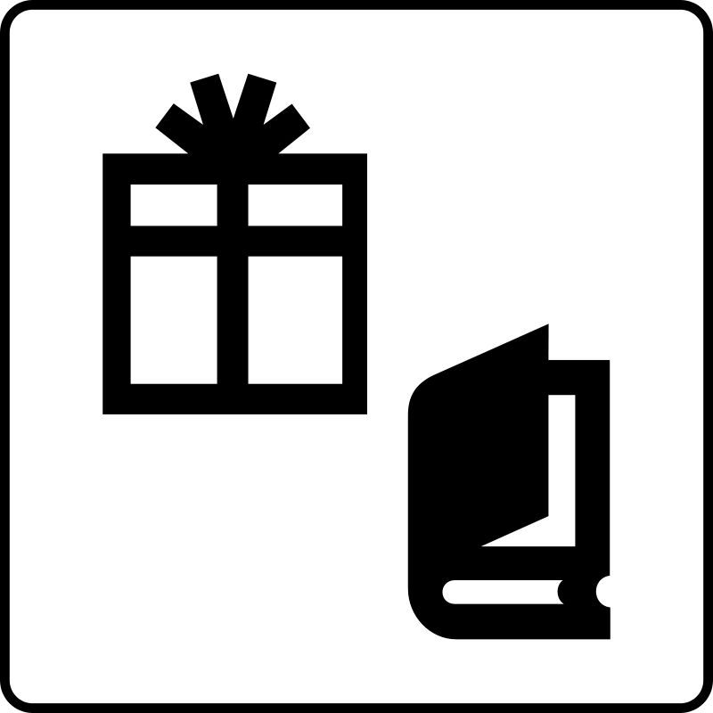 Hotel Icon Has Gift Shop Clip Art Download