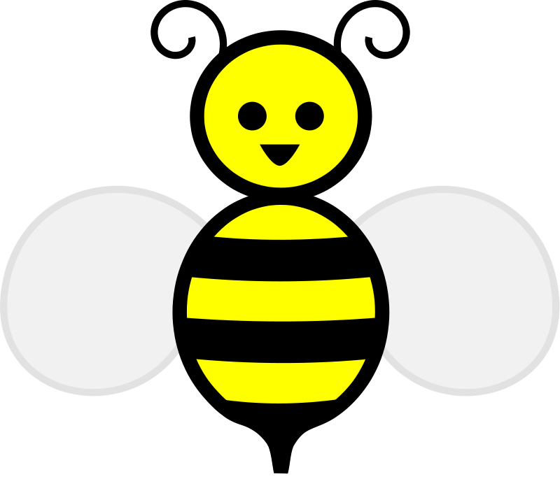 Honey bee Free Vector / 4Vector