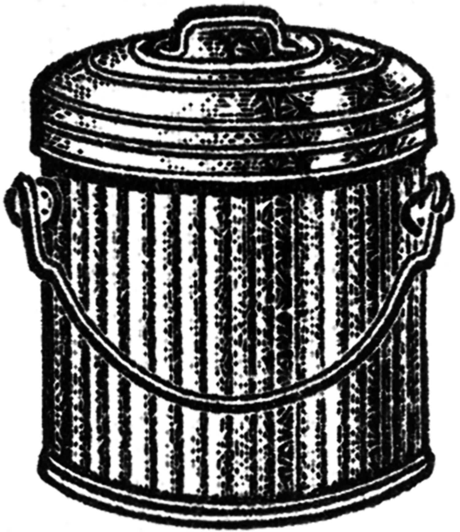 Trash Can Clip Art Images - Metal - The Graphics Fairy