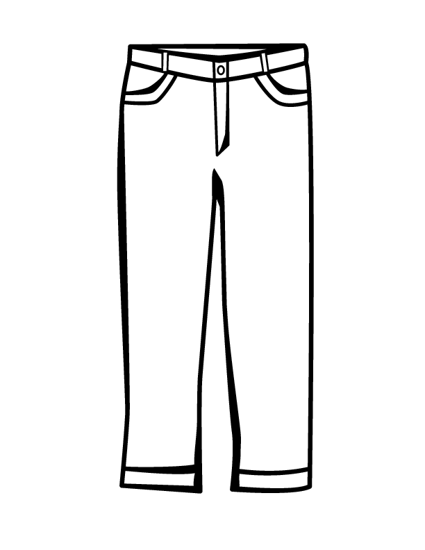 long jeans Colouring Pages
