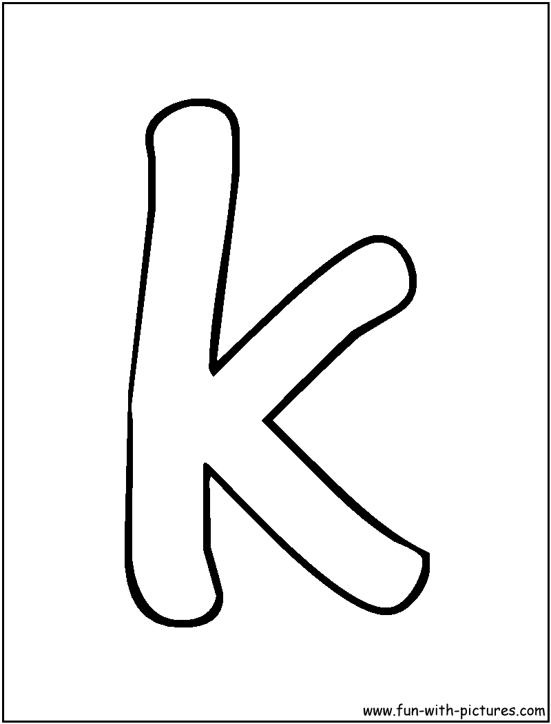 letter k coloring pages | Only Coloring Pages