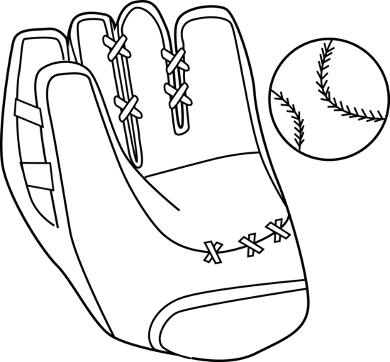 Baseball Glove Clipart Black And White | Clipart Panda - Free ...