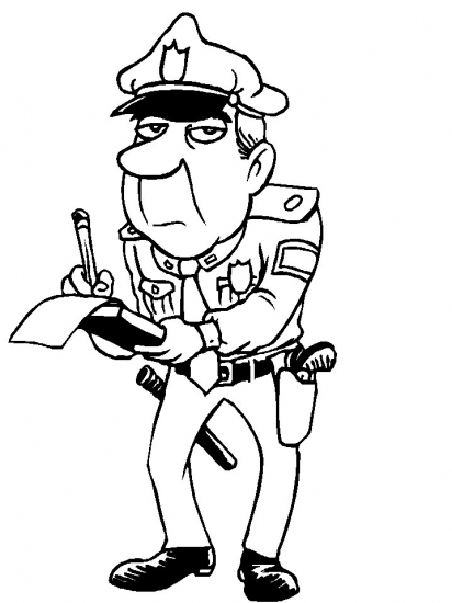 printable police officer coloring pages for kids | Best Coloring Pages