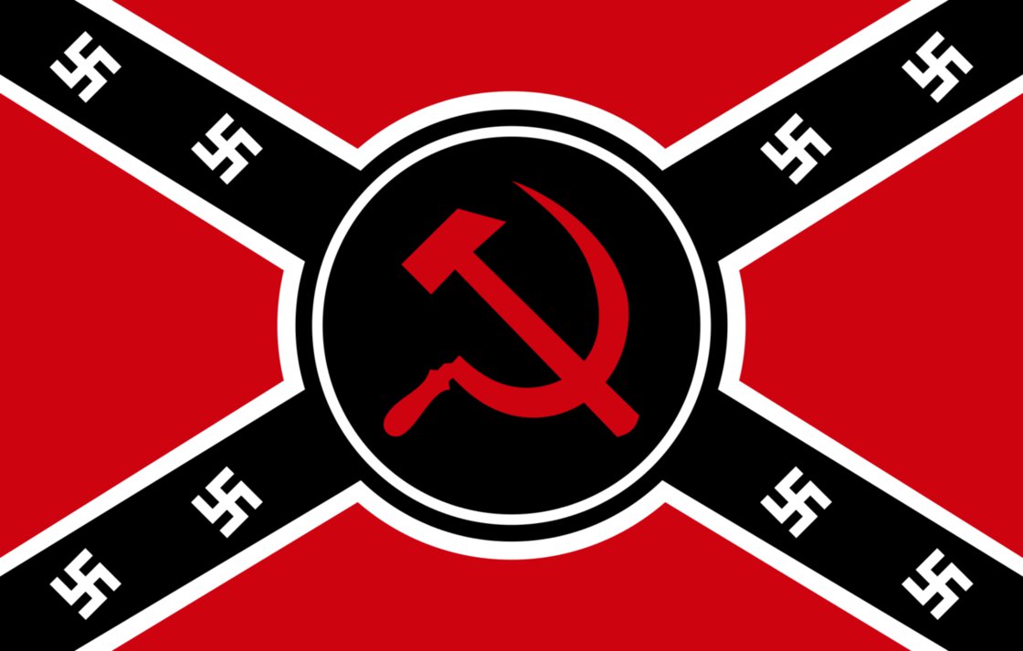 Communist Nazi Confederacy Flag by CyberPhoenix001 on DeviantArt