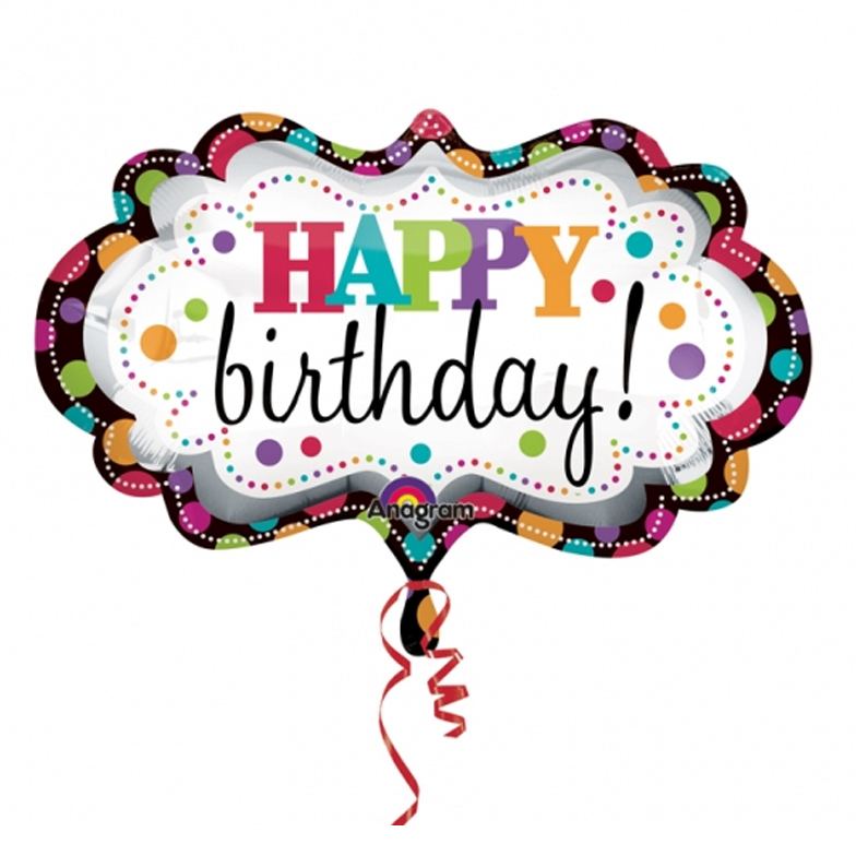 5 x Happy Birthday Marquee SuperShape Foil Balloon - Dreemway