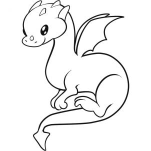 Easy Dragon Drawings For Kids - Gallery