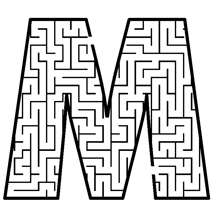 Free Printable Maze for Kids | Uppercase Letter M