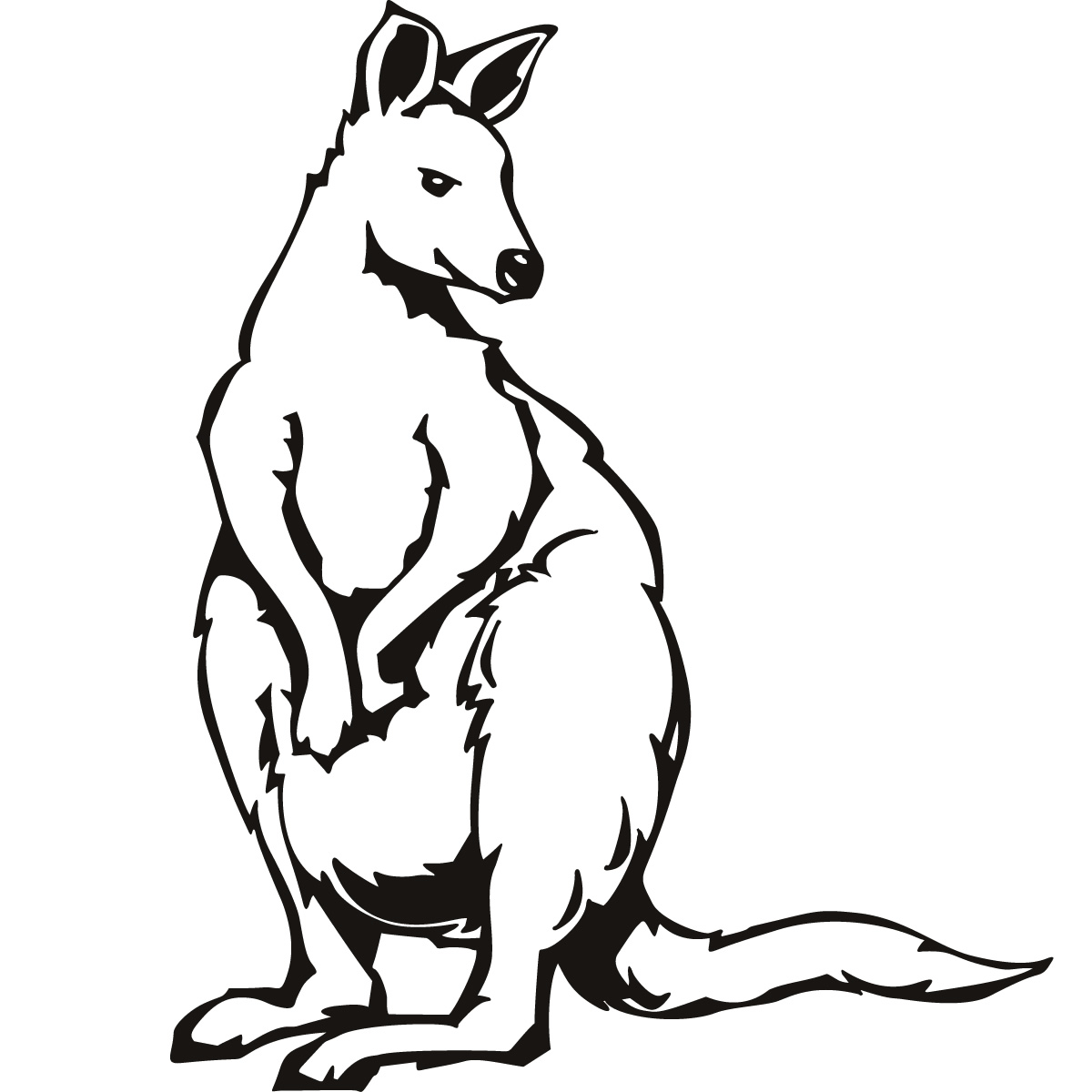 Trends For > Kangaroo Coloring Pages