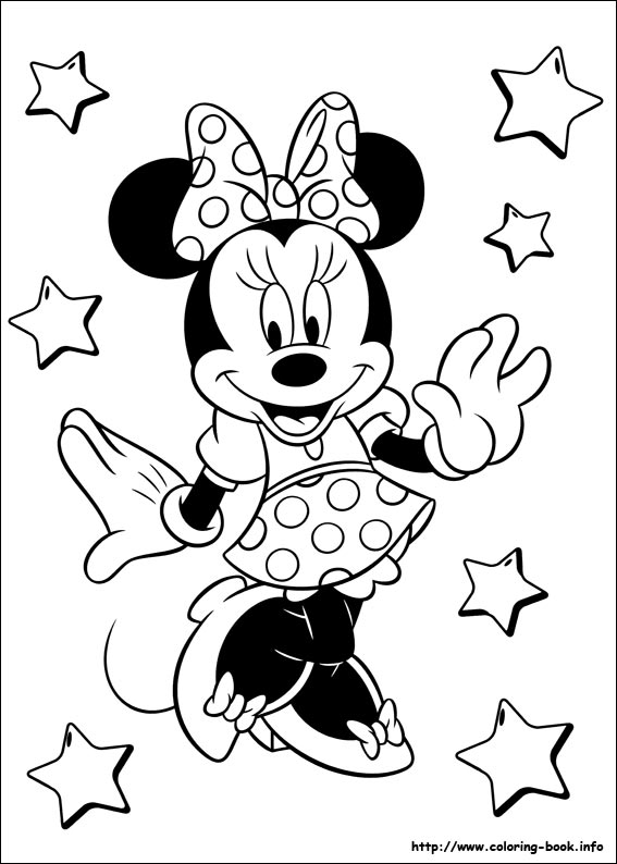 Minnie Mouse coloring pages on Coloring-Book.info