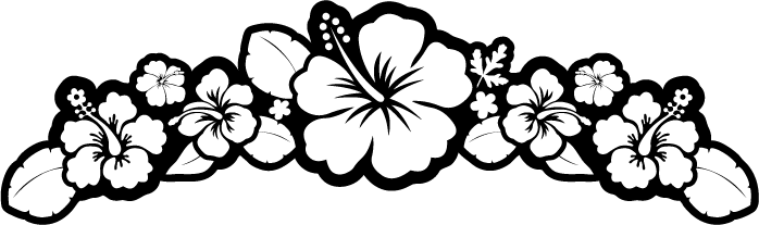 Black And White Hibiscus - Cliparts.co